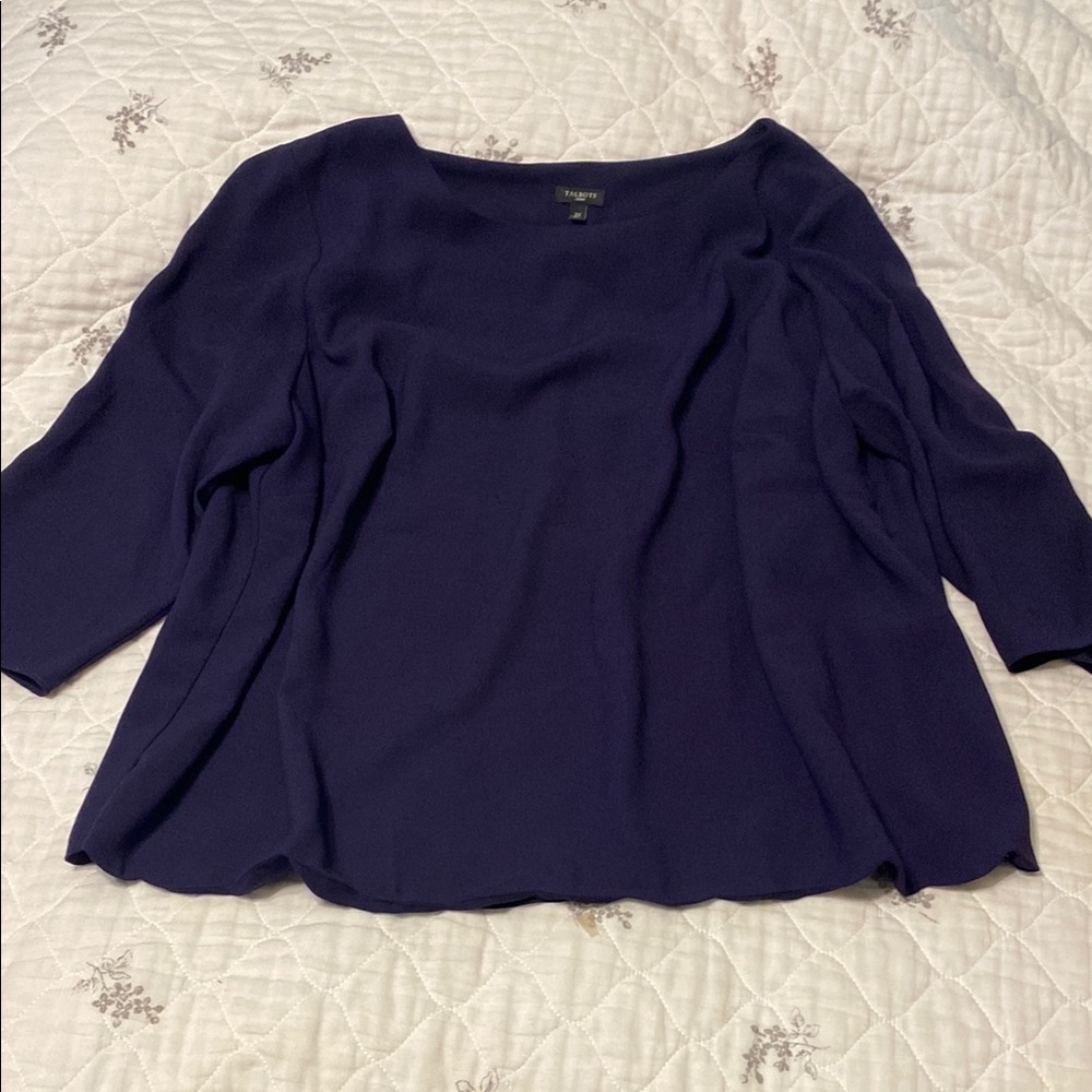 Talbots Deep Blue Women's Blouse